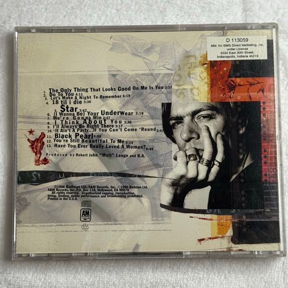 Bryan Adams – 18 Til I Die (1996 CD, A&M Records, BMG Direct) Rock Album - Picture 2 of 7